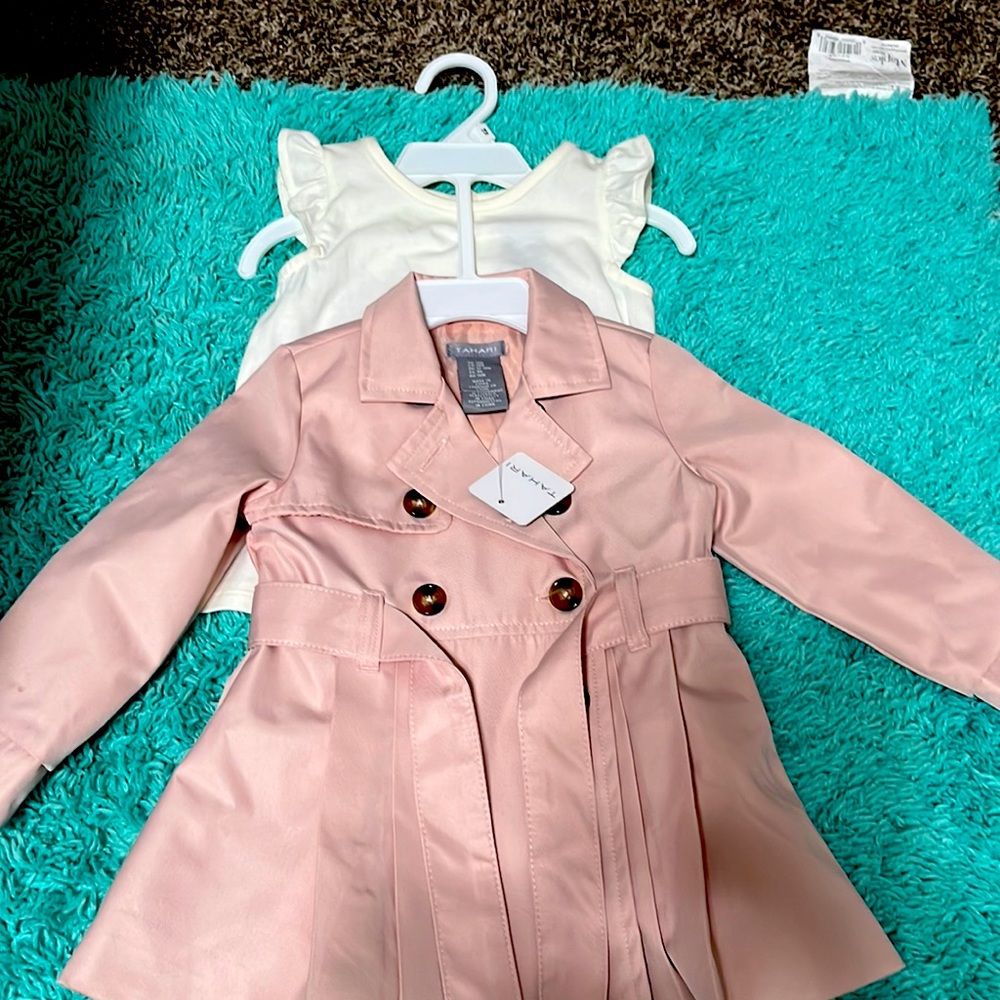 Tahari 18months pink and off white.